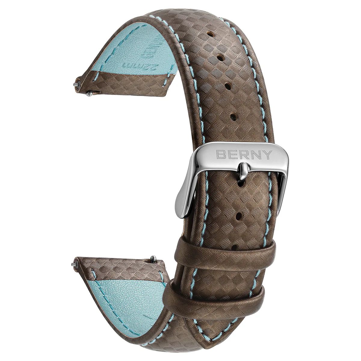 BERNY-Carbon Fiber Leather Quick Release Watch Strap - Image 6