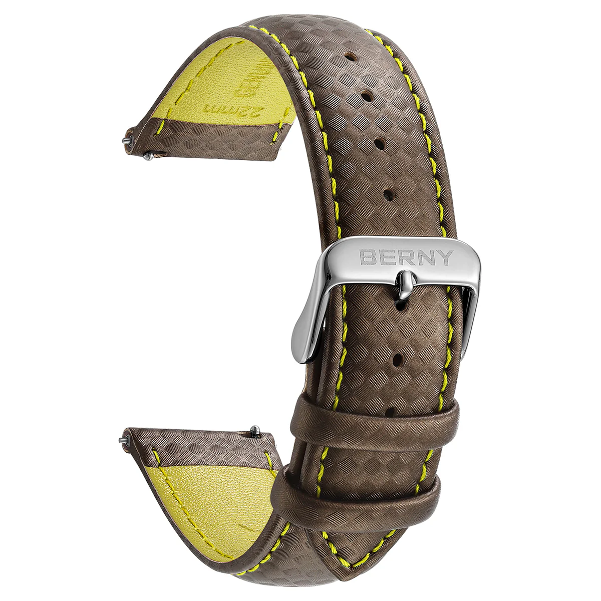 BERNY-Carbon Fiber Leather Quick Release Watch Strap - Image 7