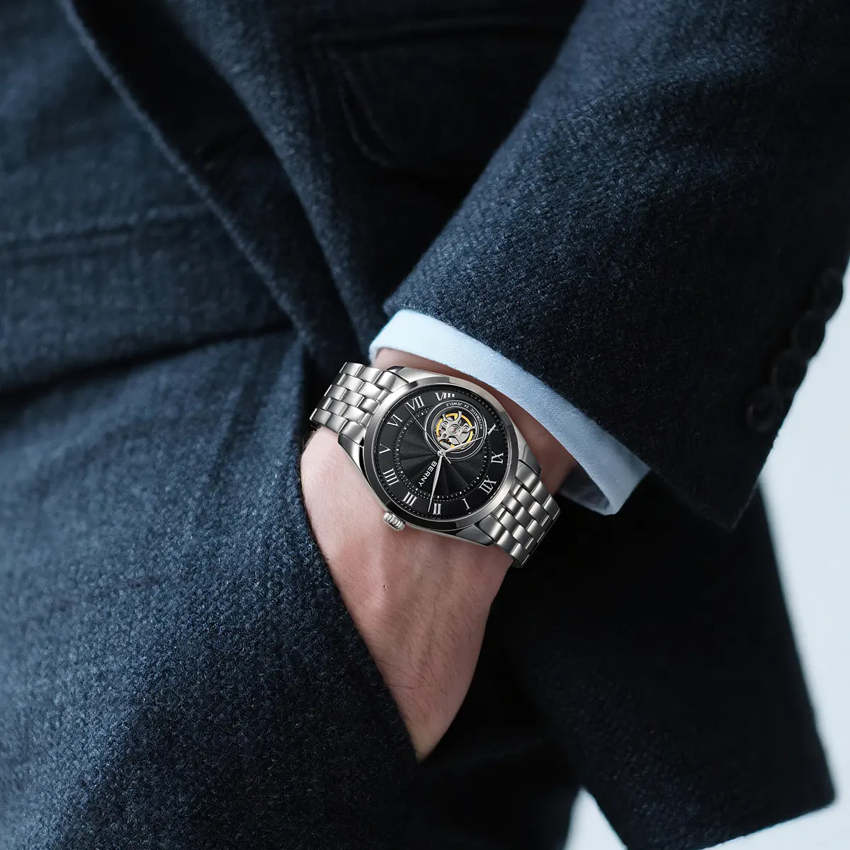 BERNY-Men Automatic Classic Watch-AM079VM - Image 7