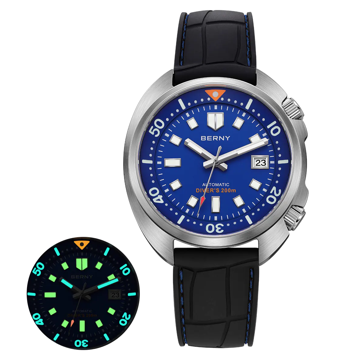 BERNY-Men Automatic Compressor-style Diver Watch-AM1970M - Image 11