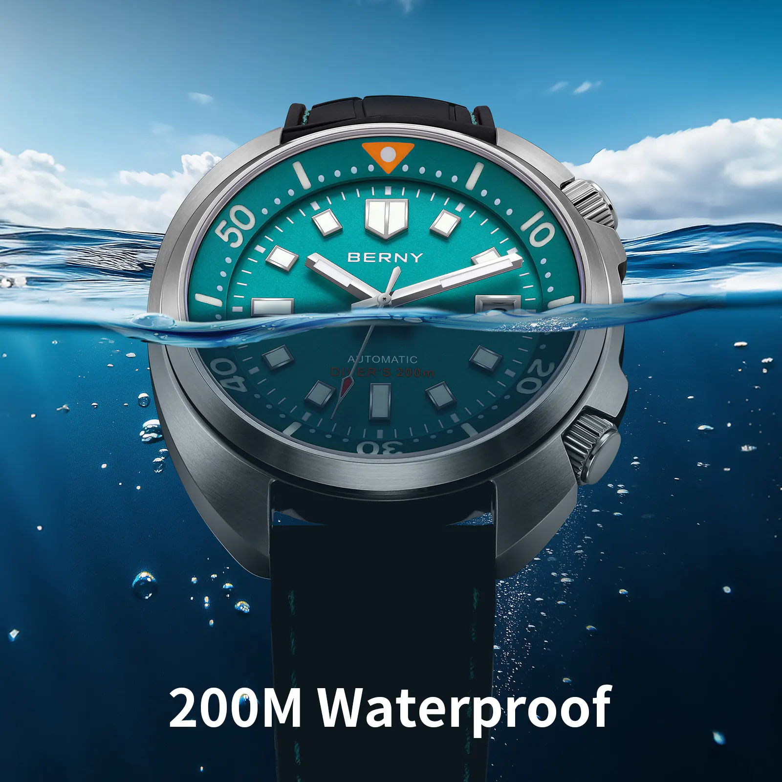 BERNY-Men Automatic Compressor-style Diver Watch-AM1970M - Image 6