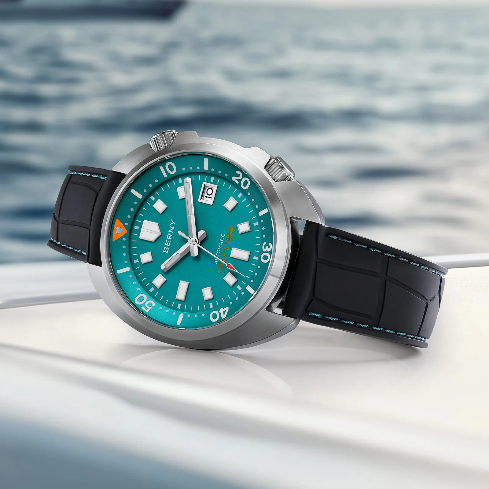 BERNY-Men Automatic Compressor-style Diver Watch-AM1970M - Image 8