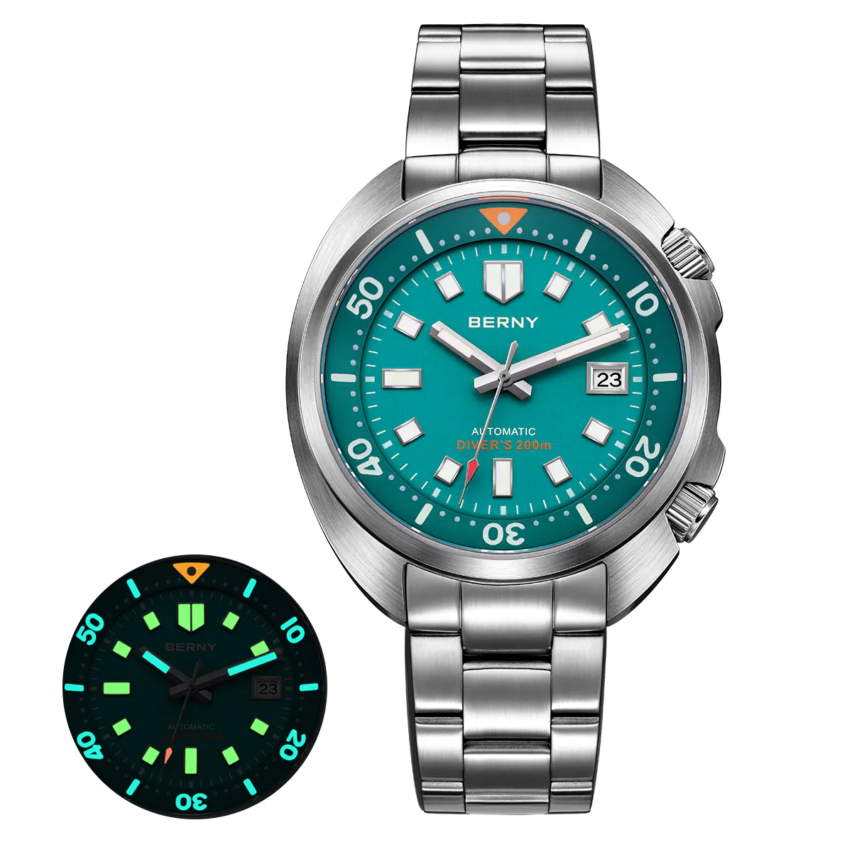 BERNY-Men Automatic Compressor-style Diver Watch-AM1970MS - Image 10