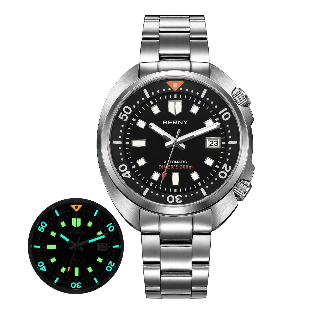 BERNY-Men Automatic Compressor-style Diver Watch-AM1970MS - Image 11