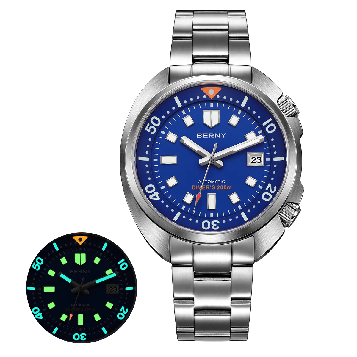 BERNY-Men Automatic Compressor-style Diver Watch-AM1970MS - Image 12