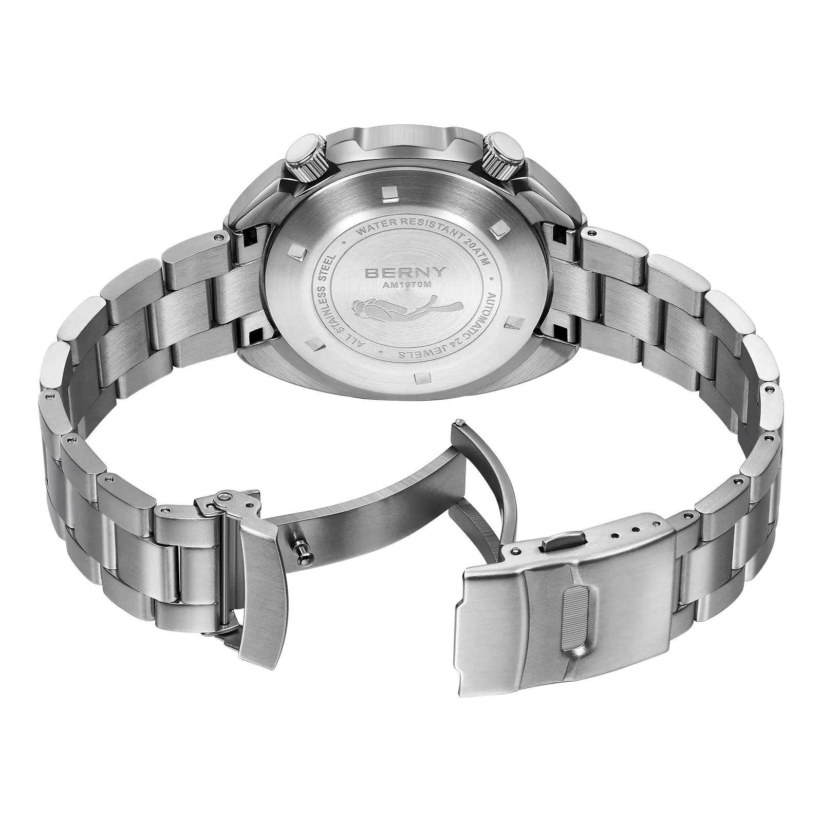BERNY-Men Automatic Compressor-style Diver Watch-AM1970MS - Image 4