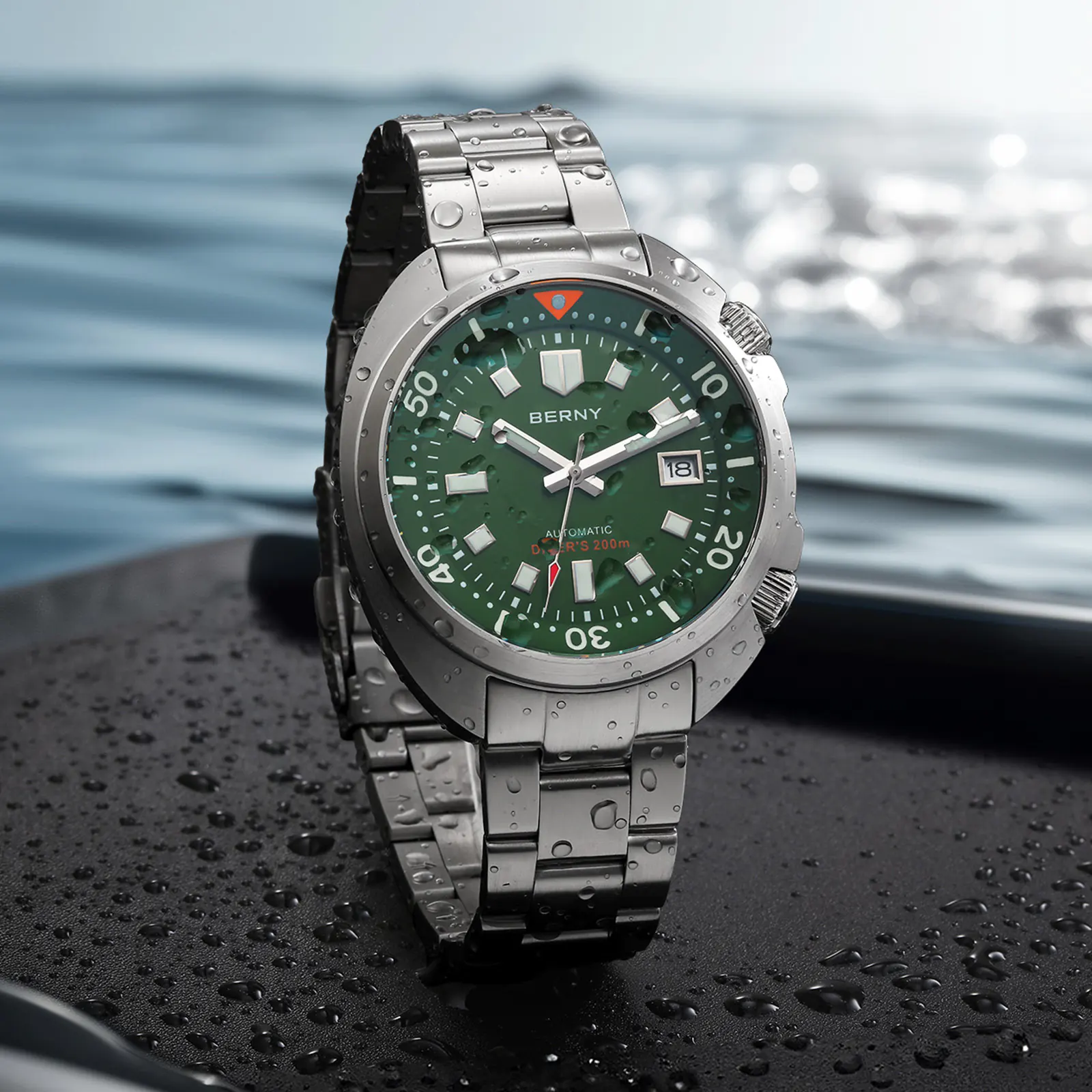 BERNY-Men Automatic Compressor-style Diver Watch-AM1970MS - Image 8