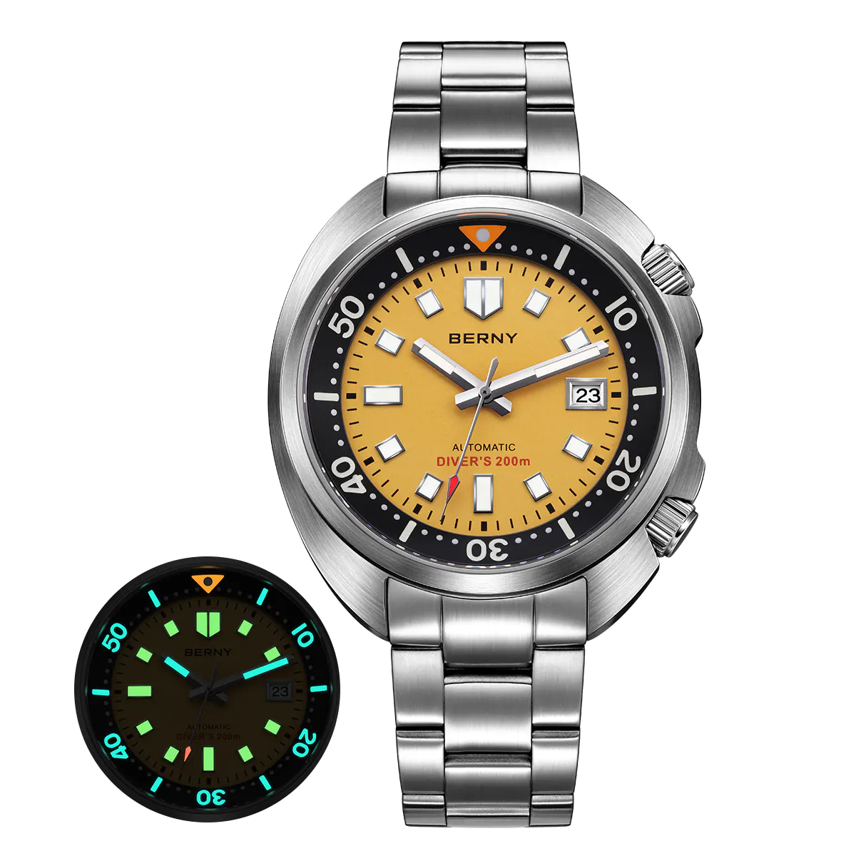 BERNY-Men Automatic Compressor-style Diver Watch-AM1970MS - Image 9