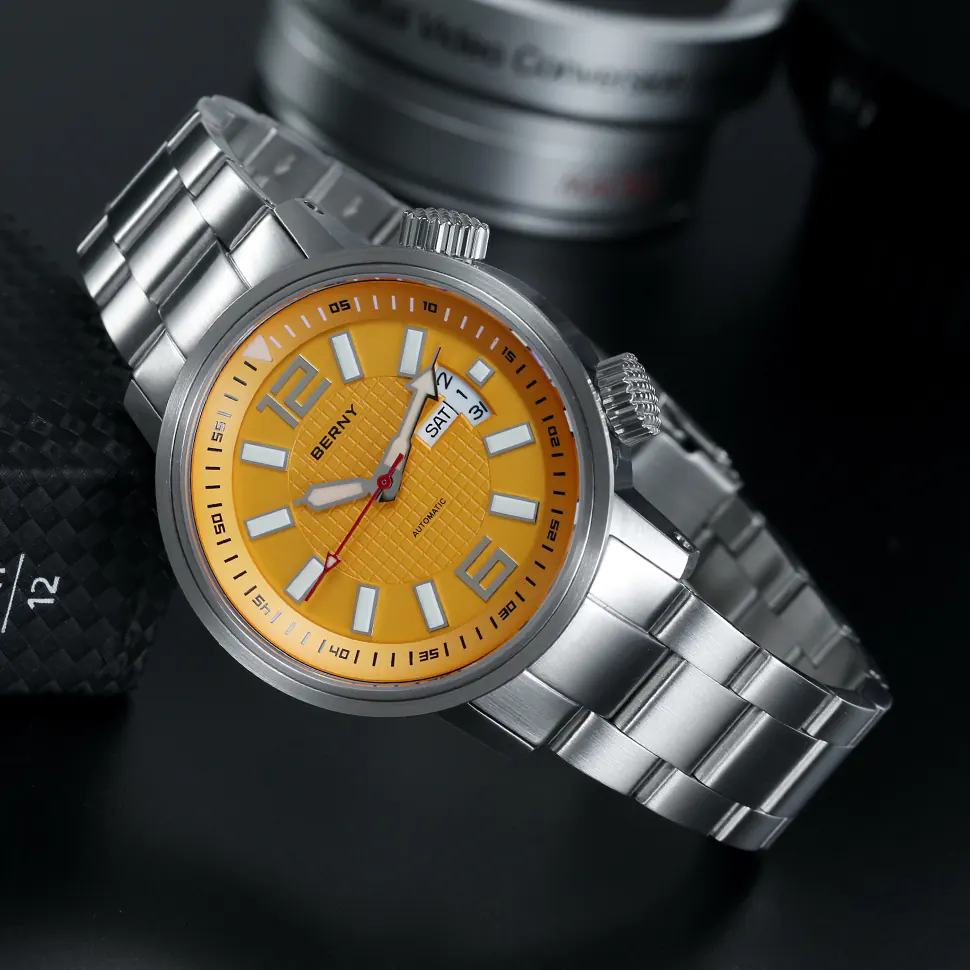BERNY-Men Automatic Compressor-style Diver Watch-AM7081MS - Image 6