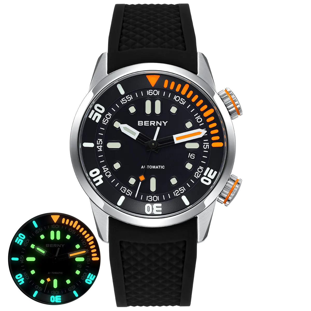 BERNY-Men Automatic Compressor-style Diver Watch V3-AM339M - Image 8