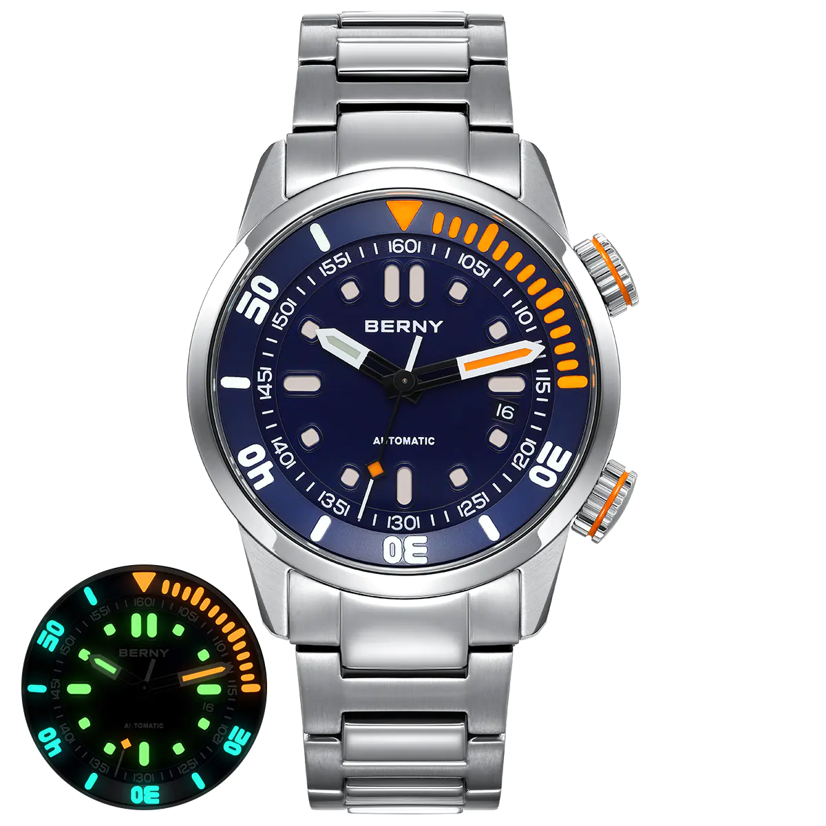 BERNY-Men Automatic Compressor-style Diver Watch V3-AM339MS - Image 10