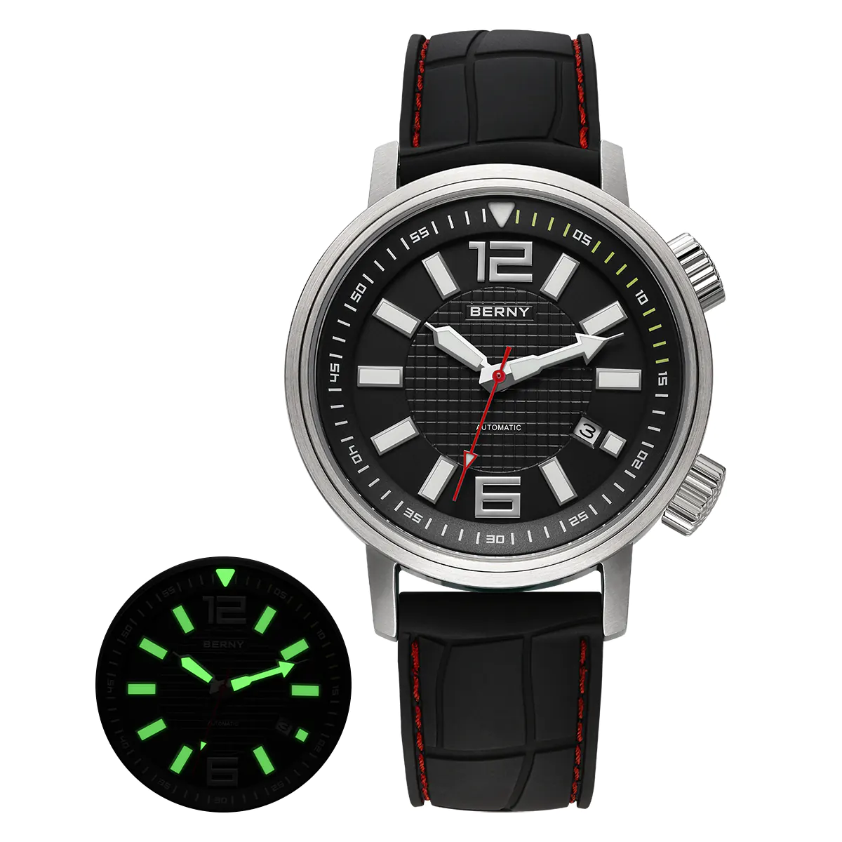 BERNY-Men Automatic Compressor-style Diver Watch V4-AM181M - Image 11