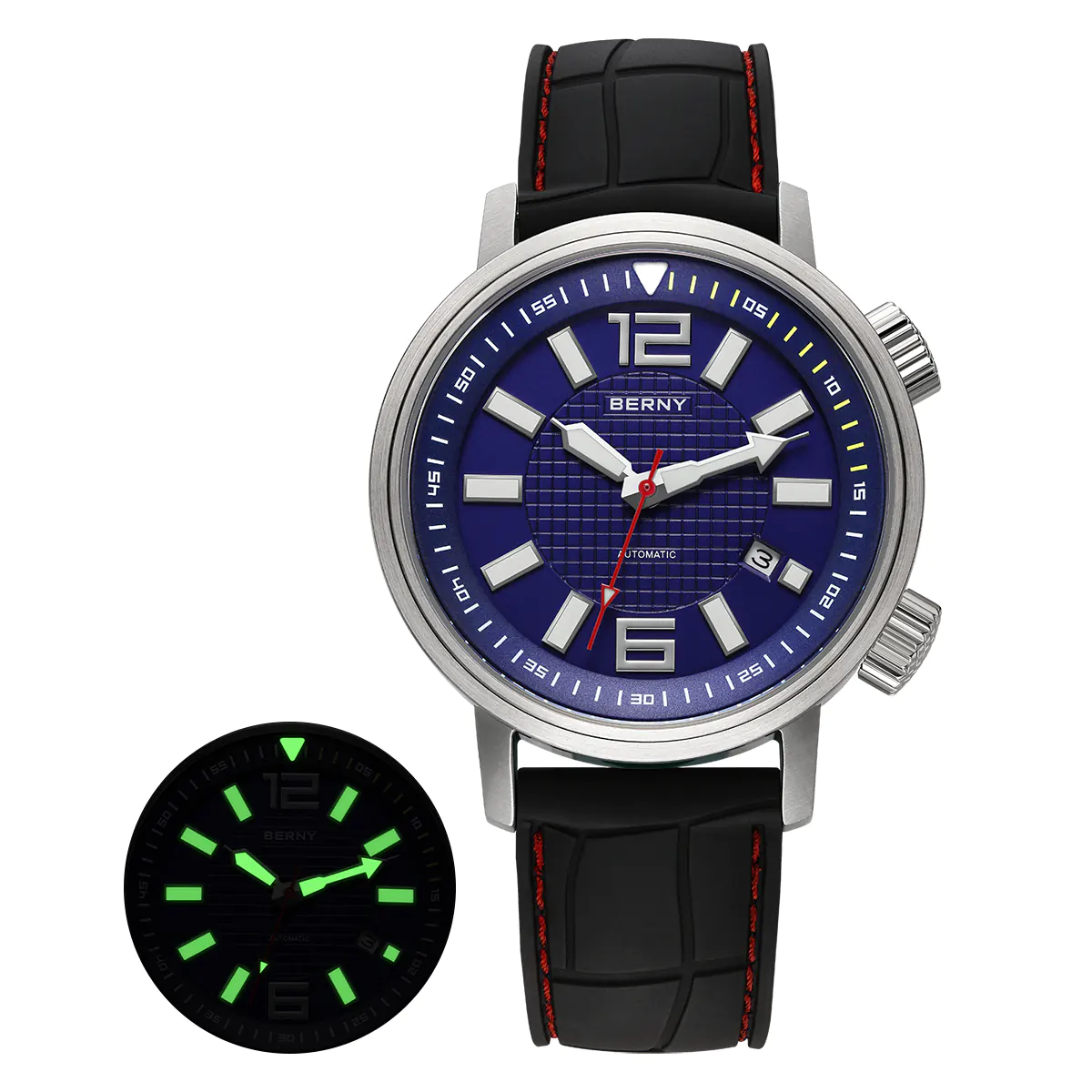 BERNY-Men Automatic Compressor-style Diver Watch V4-AM181M - Image 12