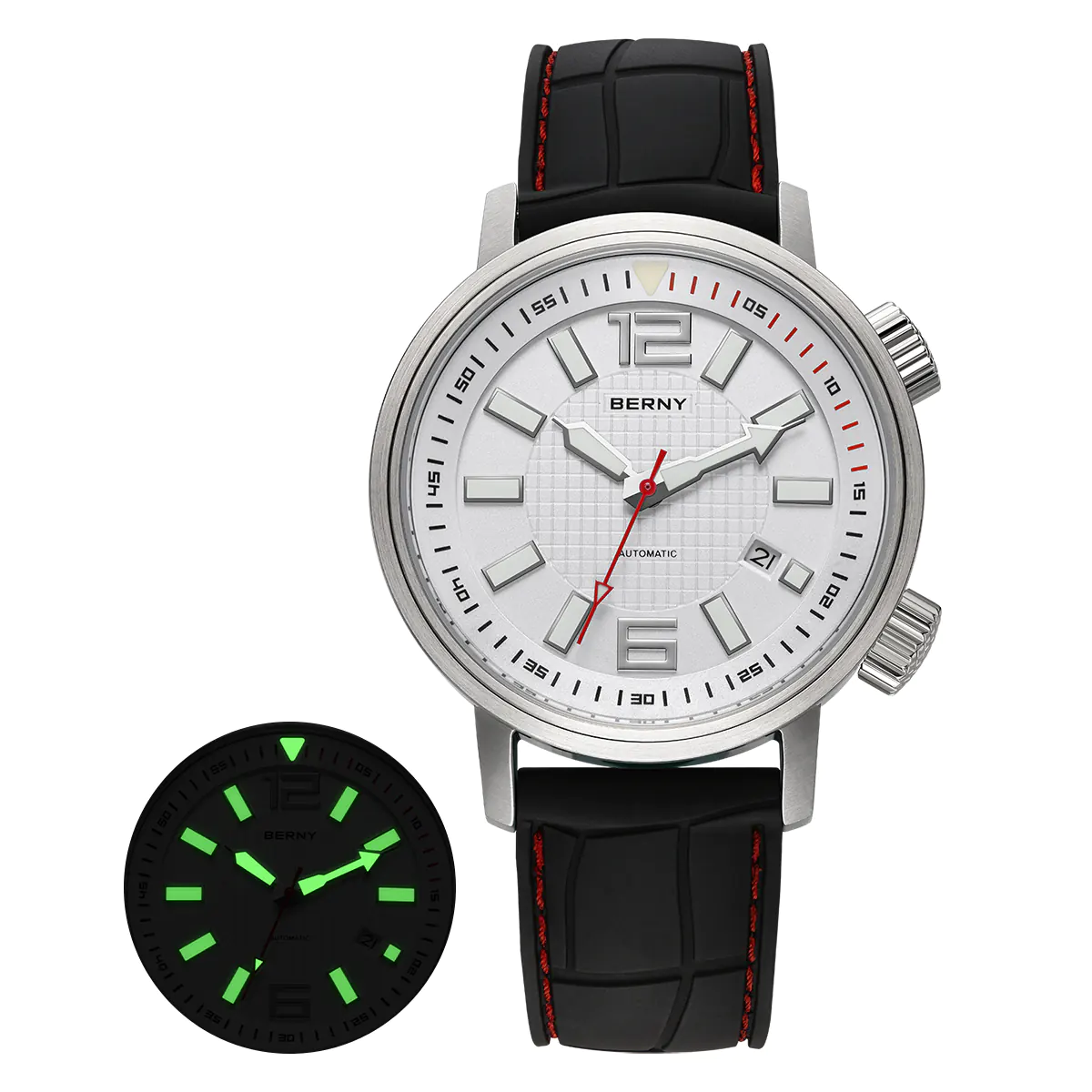BERNY-Men Automatic Compressor-style Diver Watch V4-AM181M - Image 13
