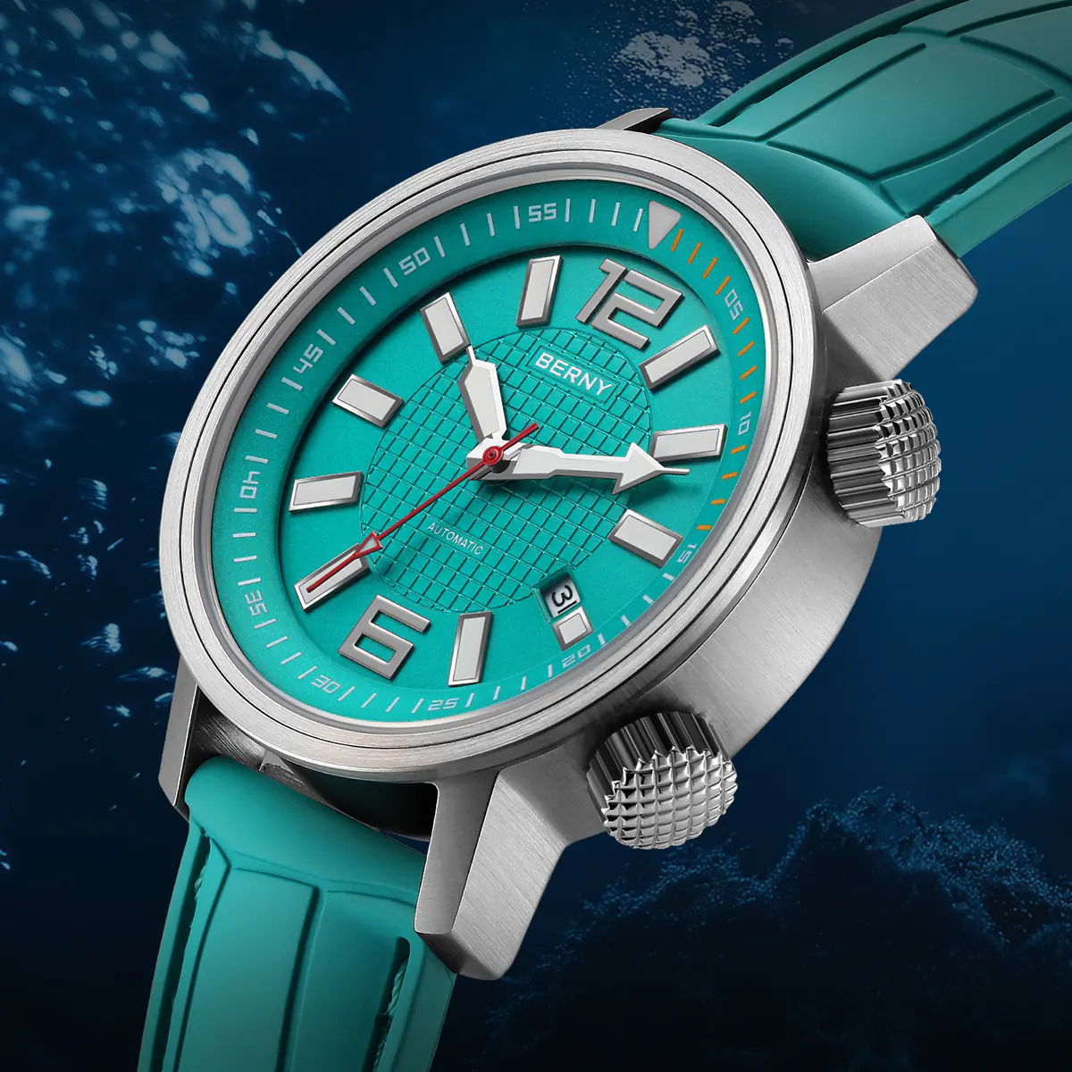 BERNY-Men Automatic Compressor-style Diver Watch V4-AM181M - Image 4