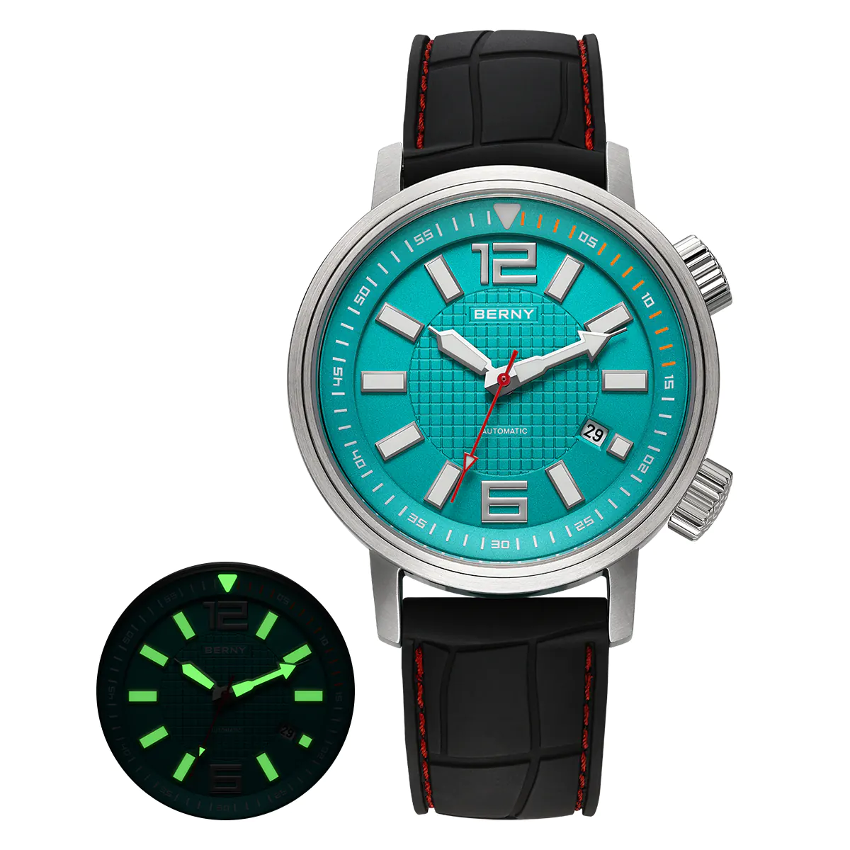 BERNY-Men Automatic Compressor-style Diver Watch V4-AM181M - Image 9