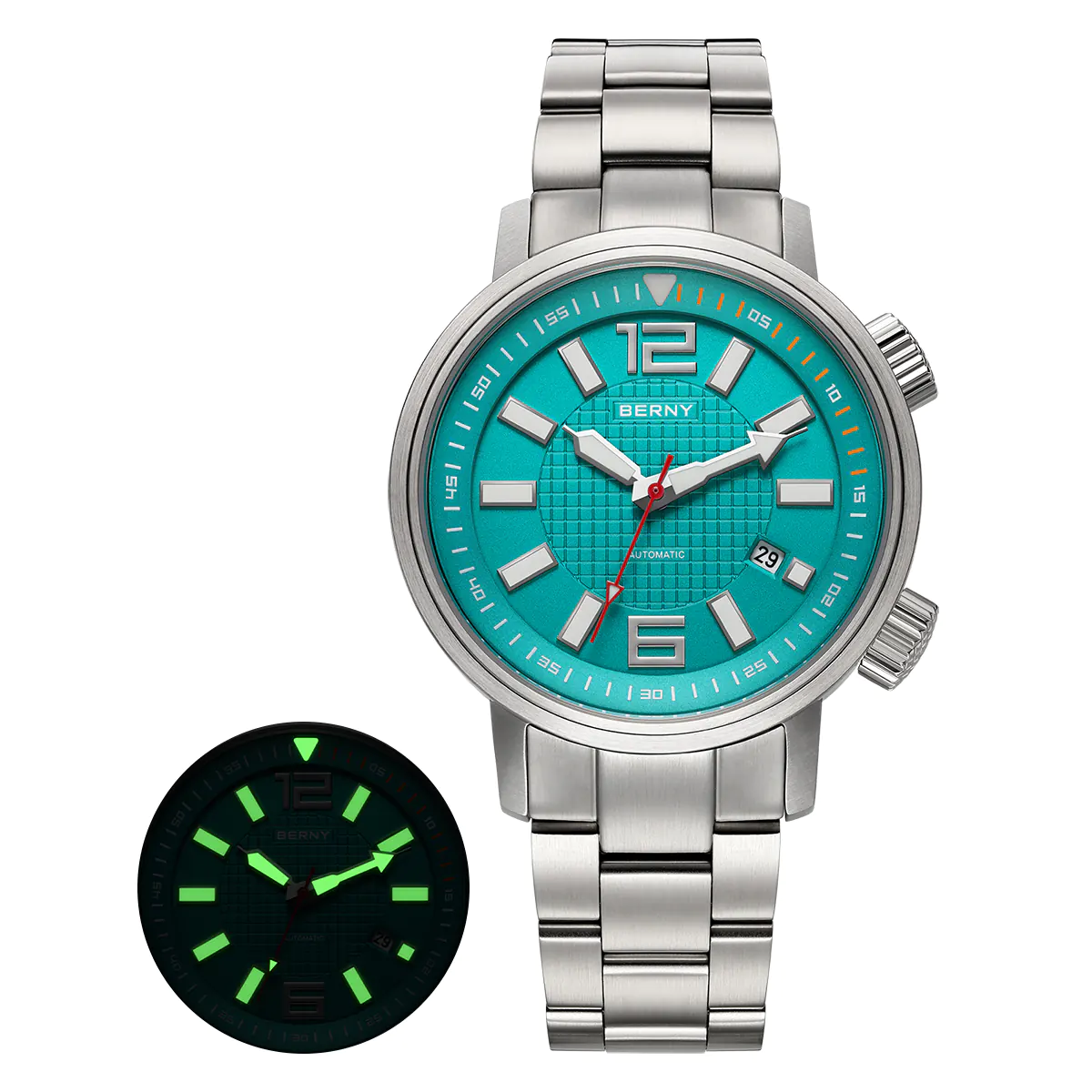 BERNY-Men Automatic Compressor-style Diver Watch V4-AM181MS