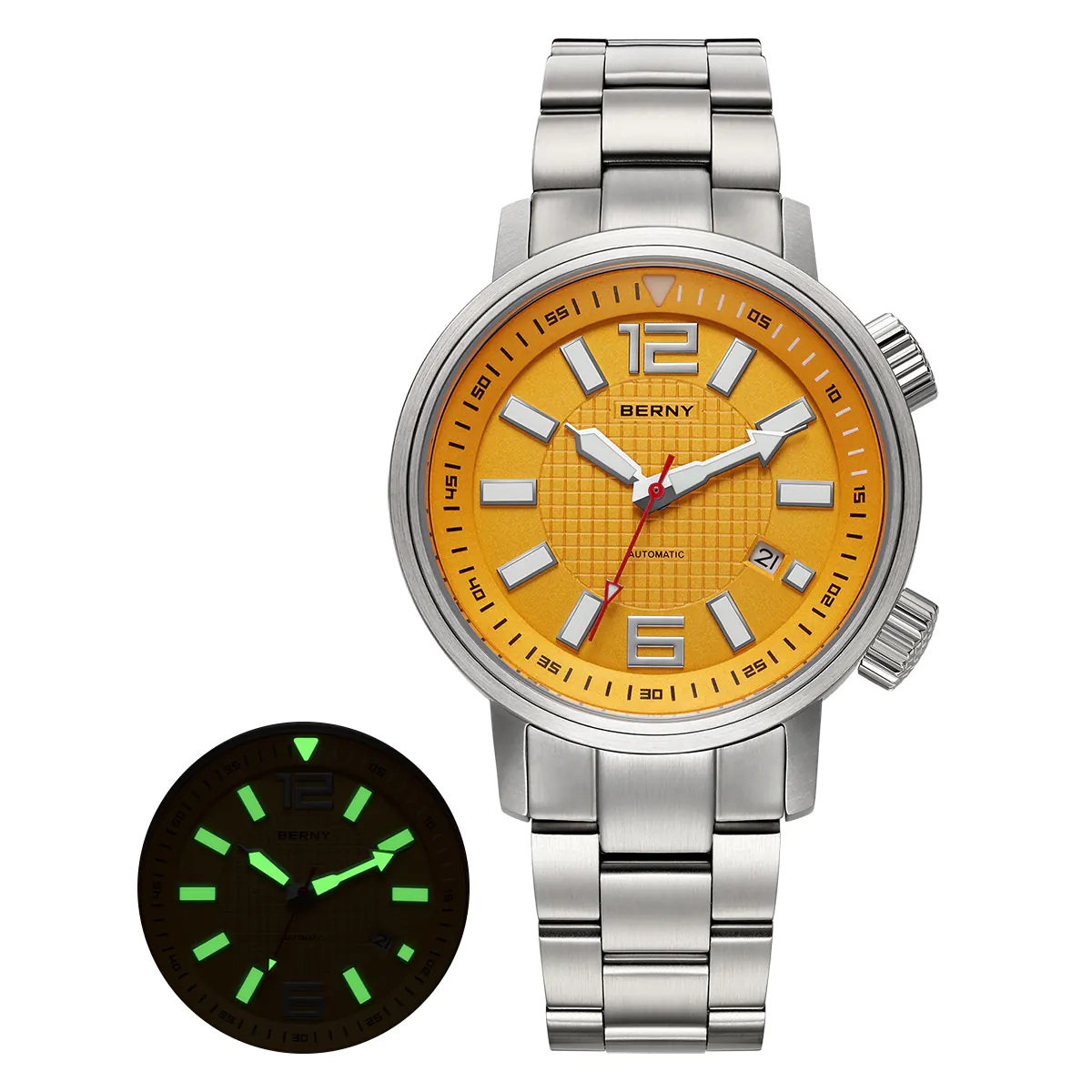 BERNY-Men Automatic Compressor-style Diver Watch V4-AM181MS - Image 10