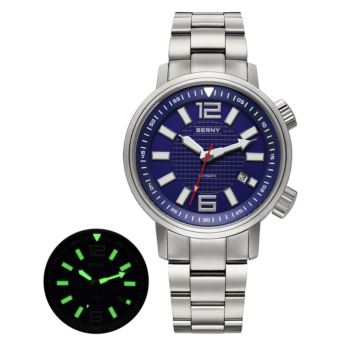 BERNY-Men Automatic Compressor-style Diver Watch V4-AM181MS - Image 11