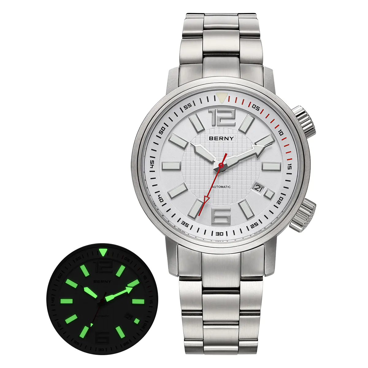 BERNY-Men Automatic Compressor-style Diver Watch V4-AM181MS - Image 12