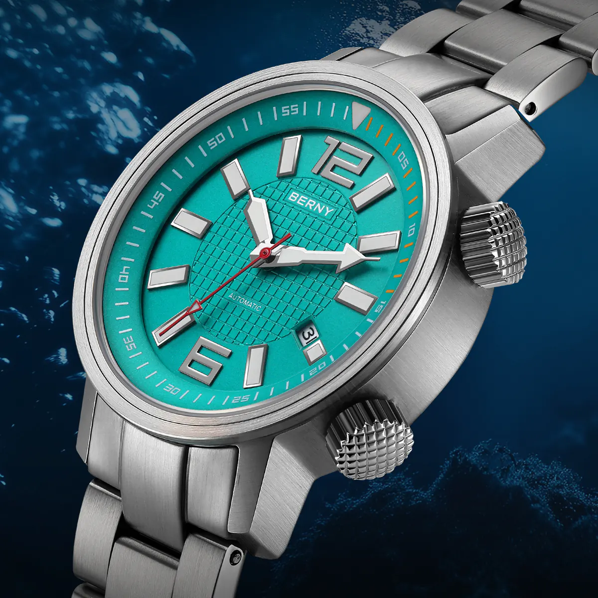 BERNY-Men Automatic Compressor-style Diver Watch V4-AM181MS - Image 4