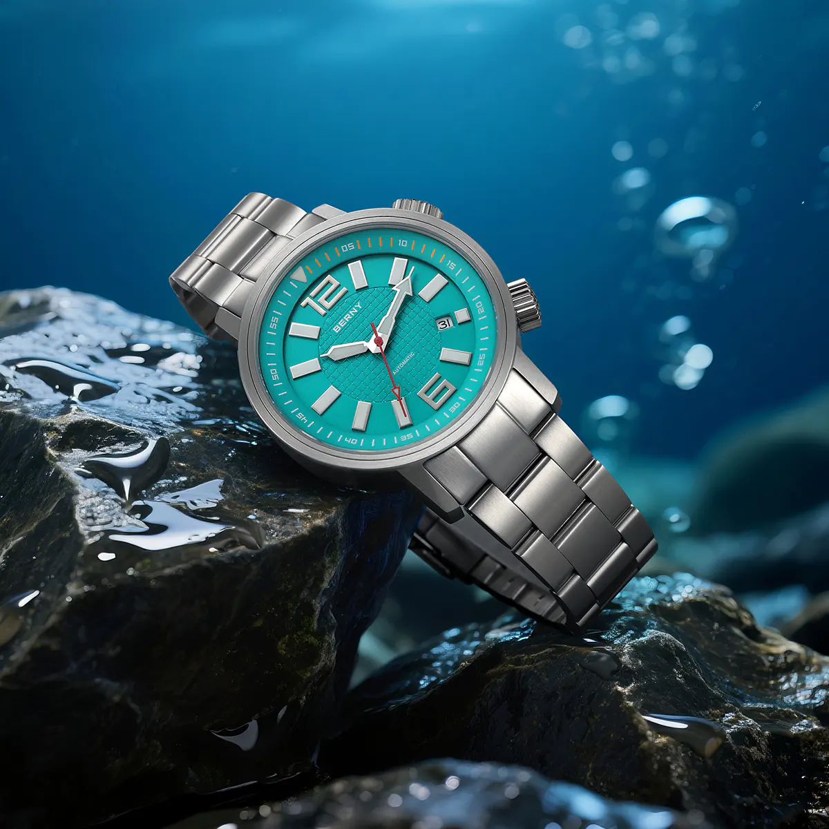 BERNY-Men Automatic Compressor-style Diver Watch V4-AM181MS - Image 7