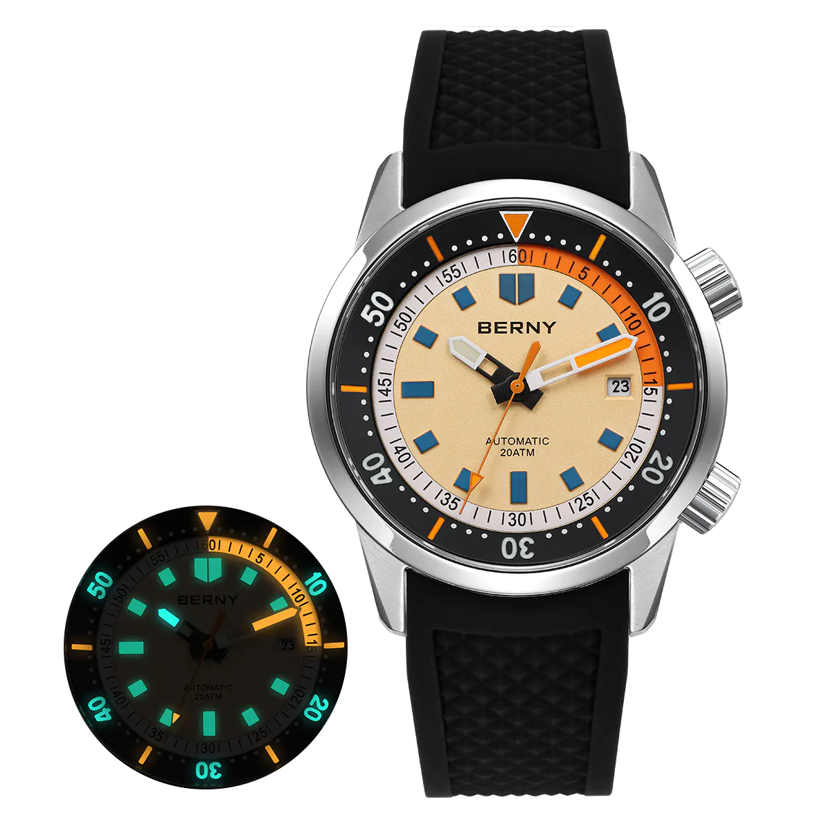 BERNY-Men Automatic Compressor-style Diver Watch V4-AM439M - Image 10