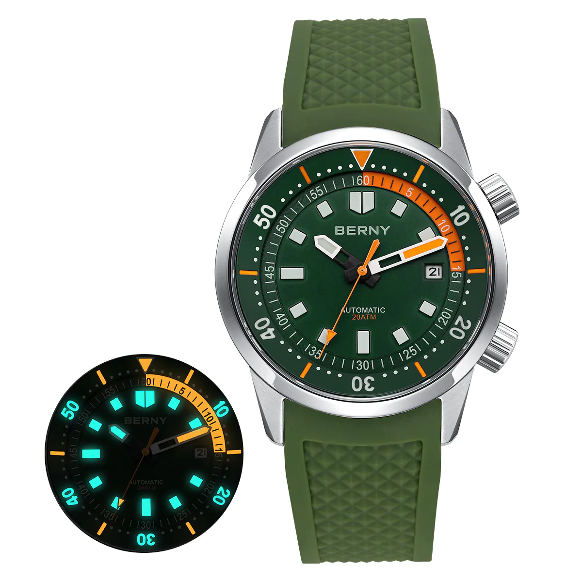 BERNY-Men Automatic Compressor-style Diver Watch V4-AM439M - Image 12