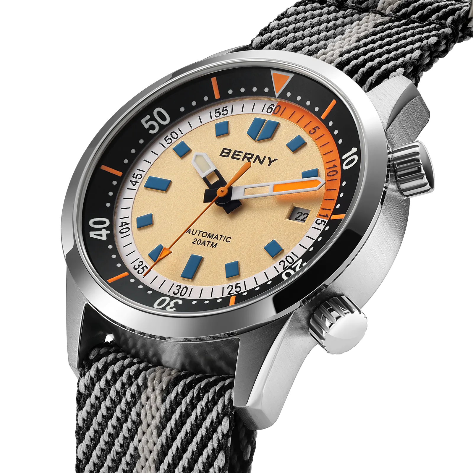 BERNY-Men Automatic Compressor-style Diver Watch V4-AM439MNY - Image 3