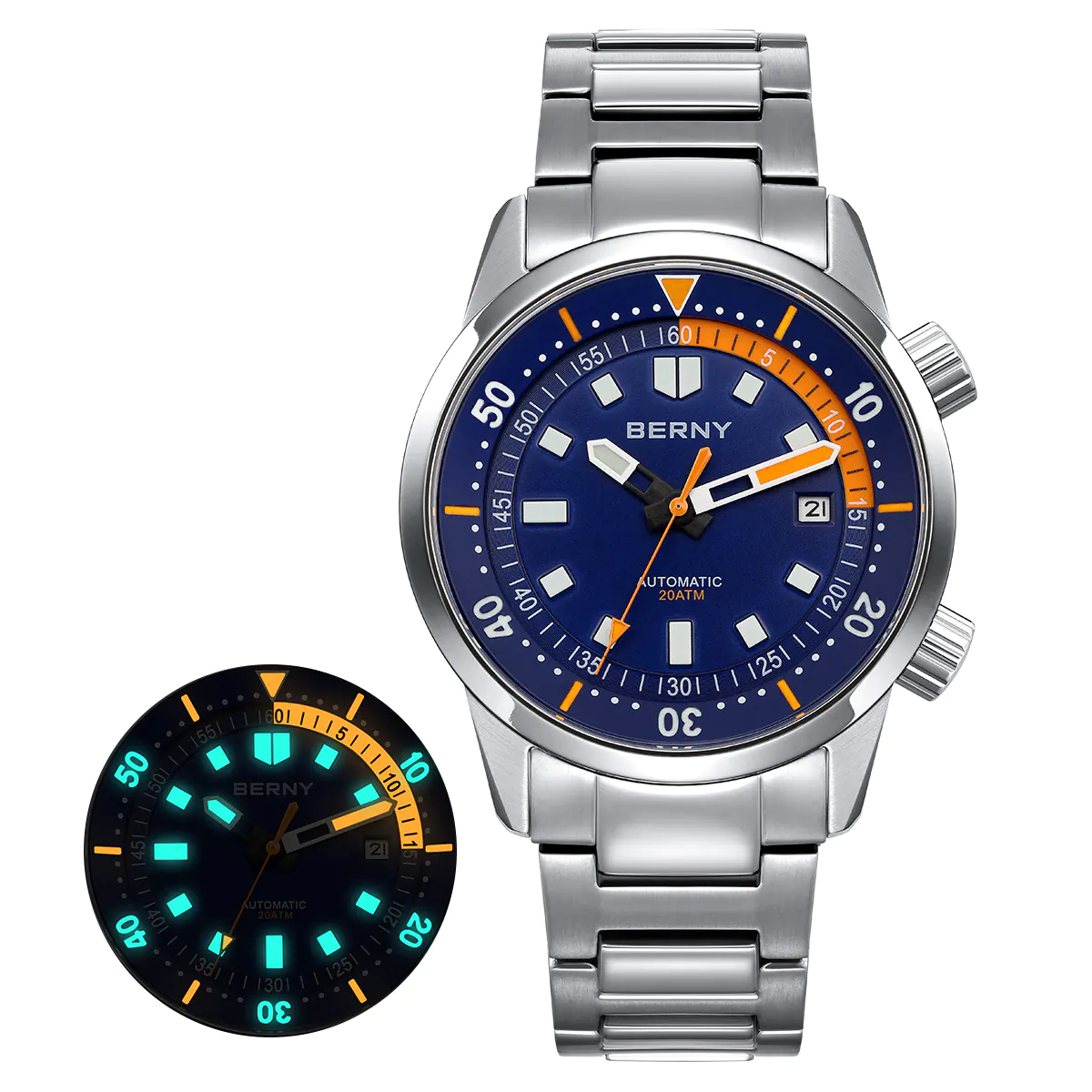 BERNY-Men Automatic Compressor-style Diver Watch V4-AM439MS - Image 11