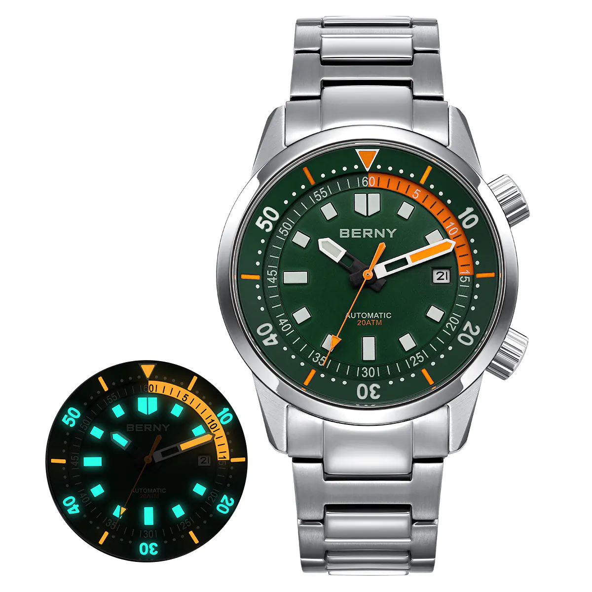 BERNY-Men Automatic Compressor-style Diver Watch V4-AM439MS - Image 12
