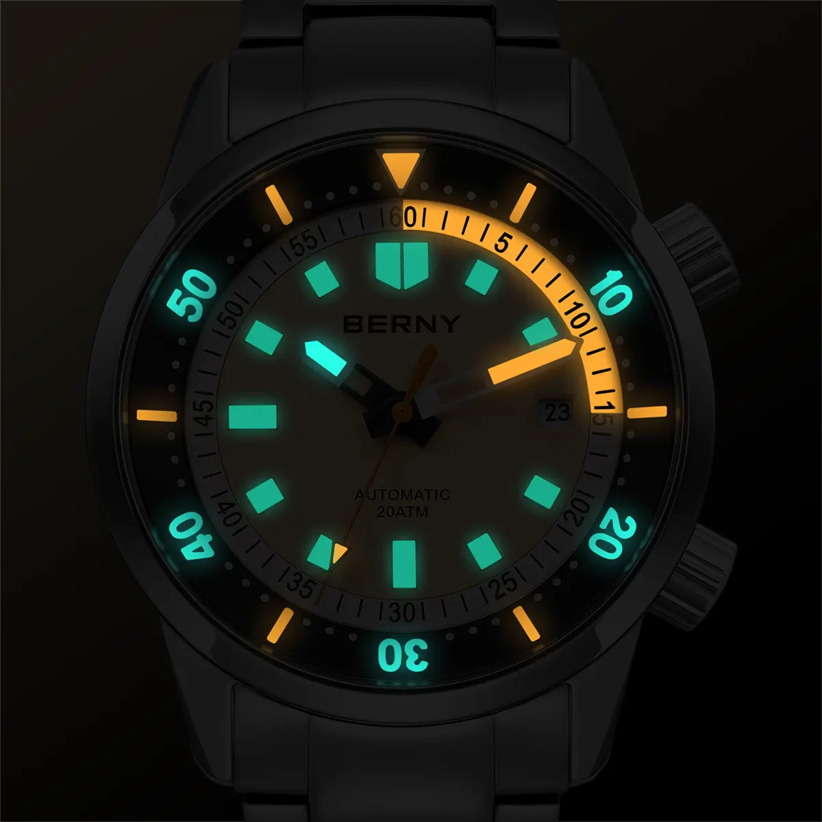 BERNY-Men Automatic Compressor-style Diver Watch V4-AM439MS - Image 9