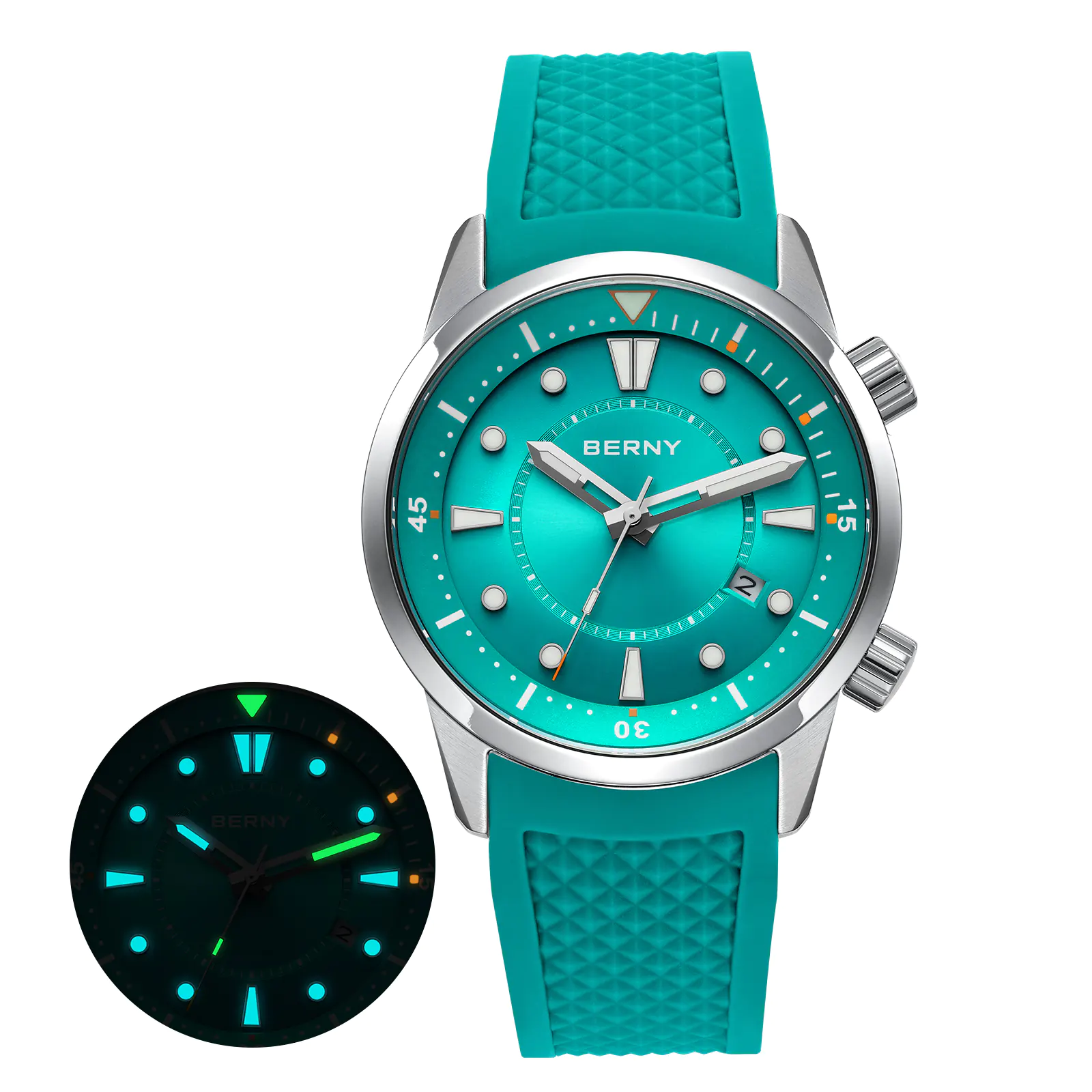 BERNY-Men Automatic Compressor-style Diver Watch V5-AM539M