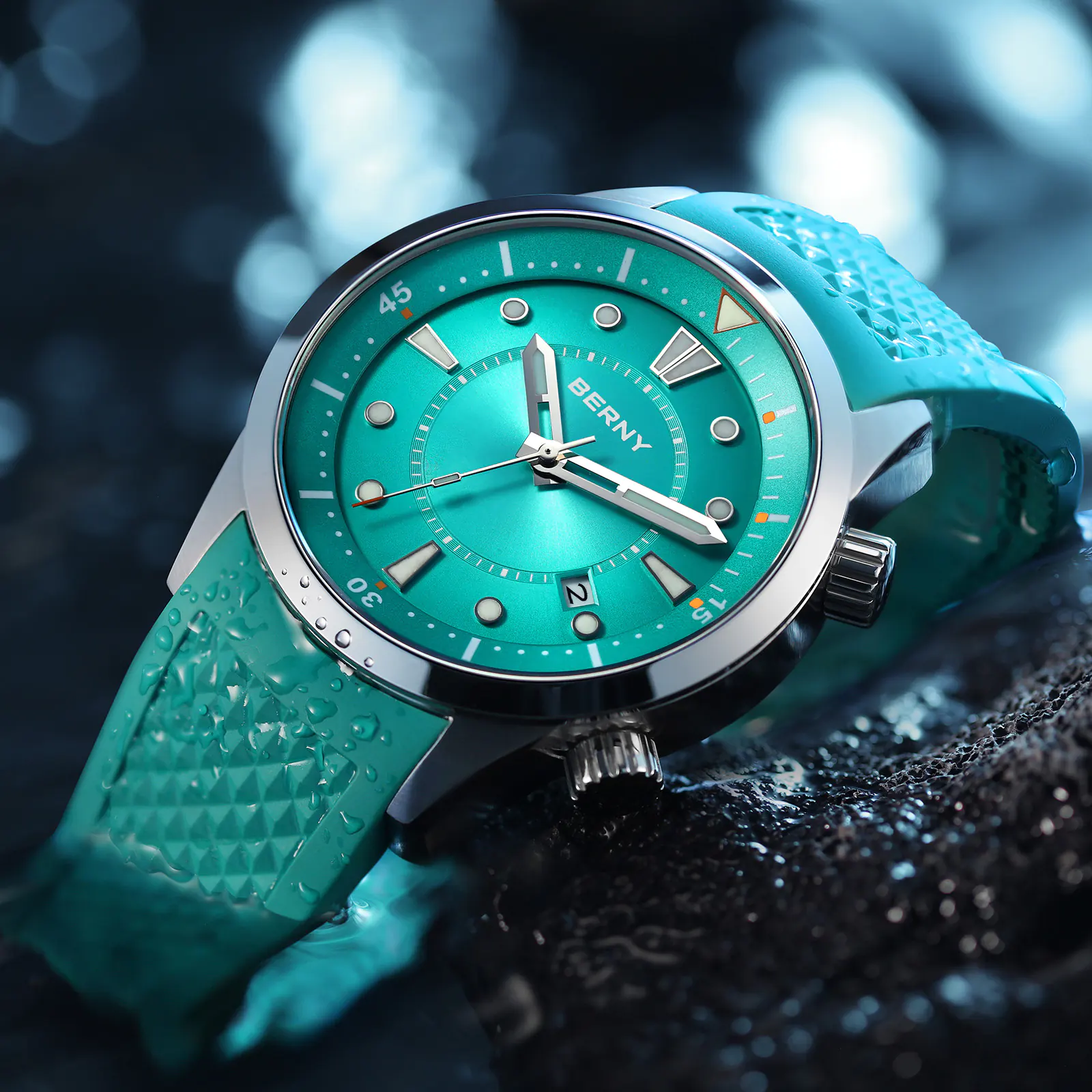 BERNY-Men Automatic Compressor-style Diver Watch V5-AM539M - Image 10