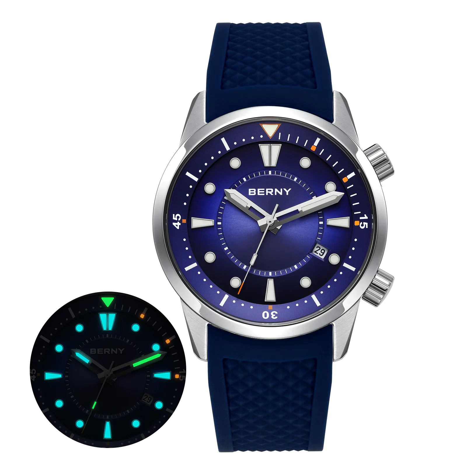 BERNY-Men Automatic Compressor-style Diver Watch V5-AM539M - Image 14