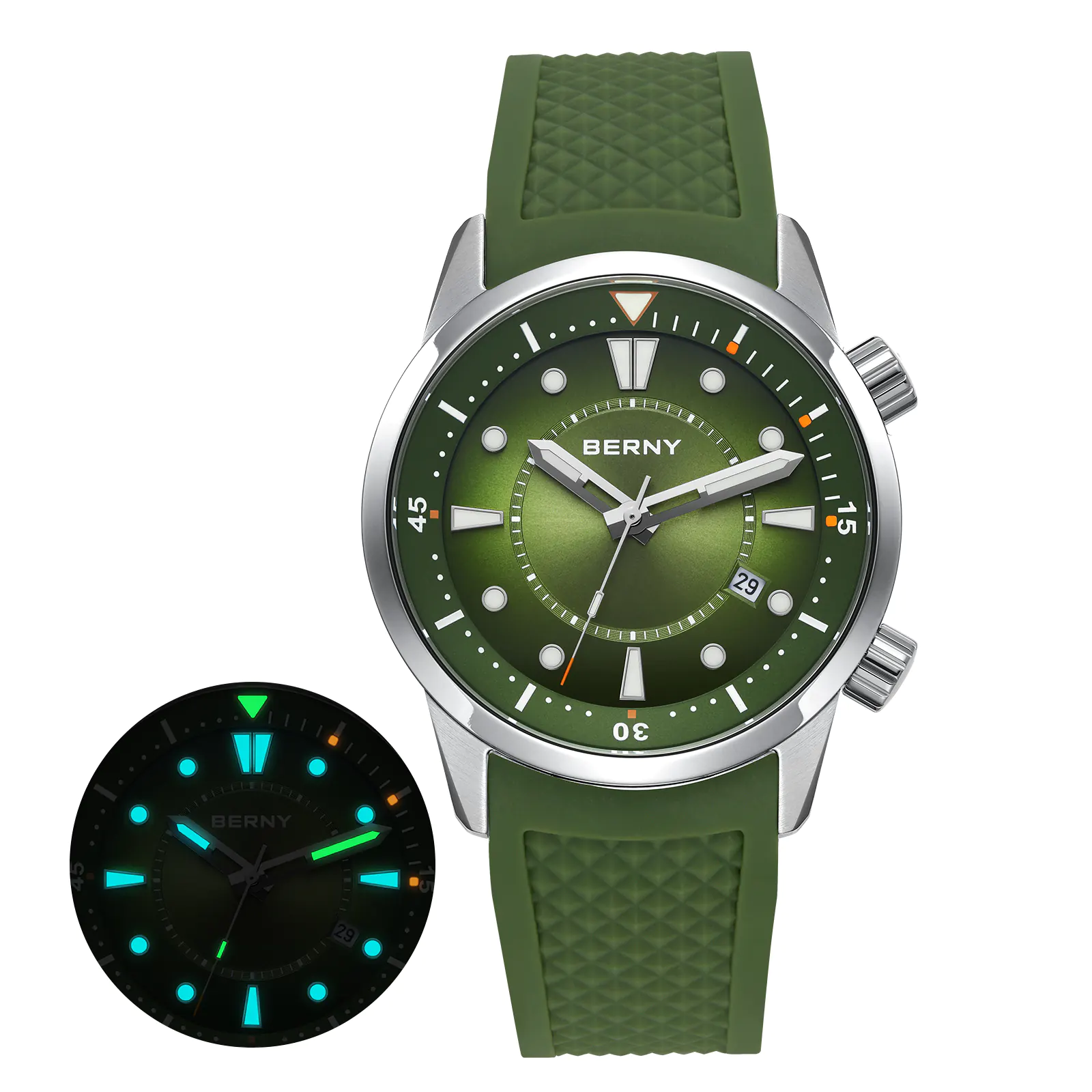 BERNY-Men Automatic Compressor-style Diver Watch V5-AM539M - Image 15