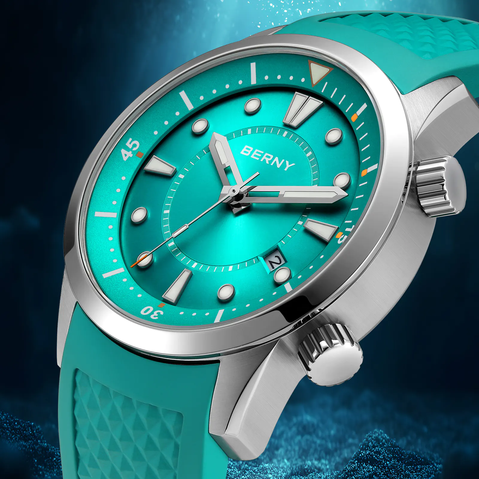 BERNY-Men Automatic Compressor-style Diver Watch V5-AM539M - Image 6