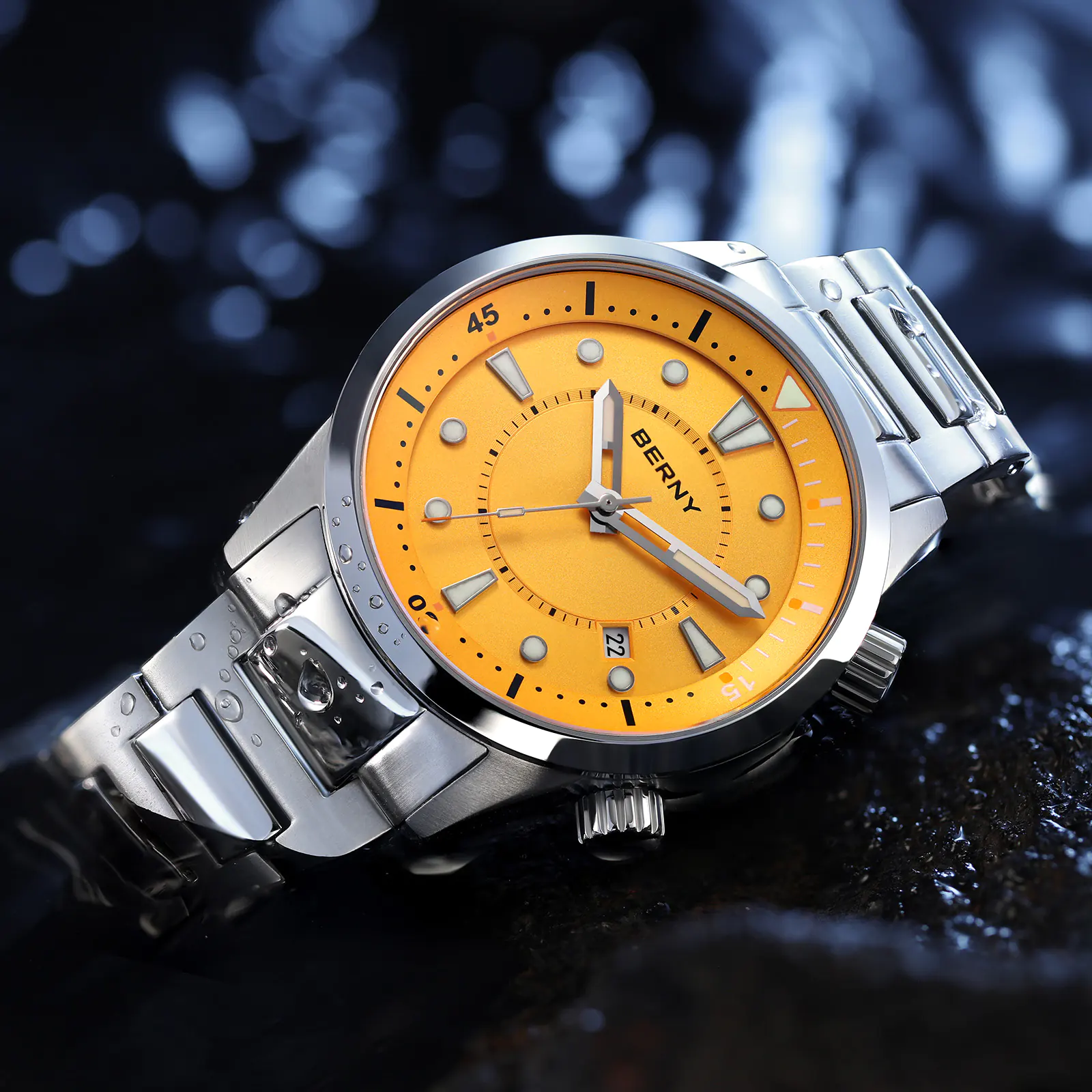 BERNY-Men Automatic Compressor-style Diver Watch V5-AM539MS - Image 10
