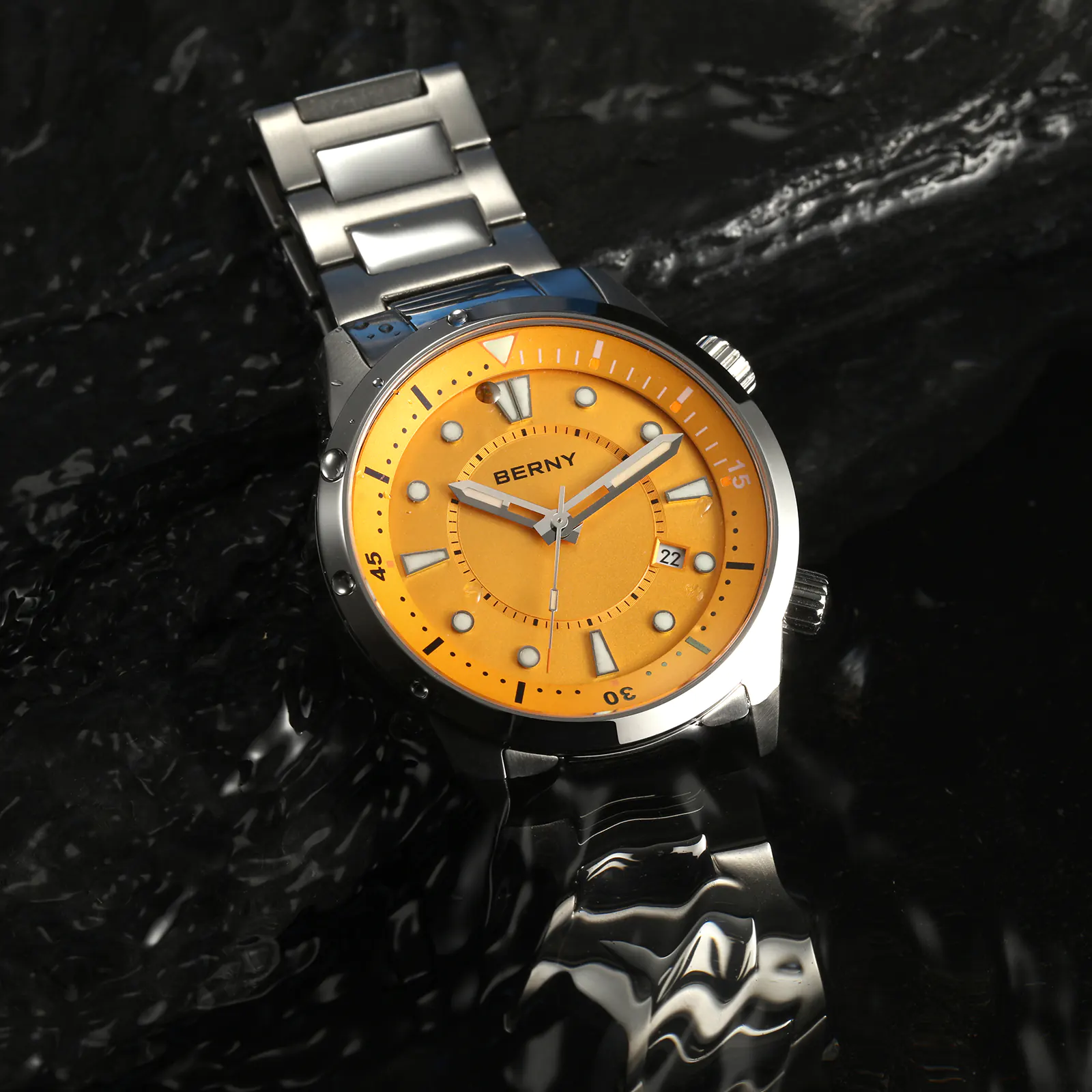 BERNY-Men Automatic Compressor-style Diver Watch V5-AM539MS - Image 11