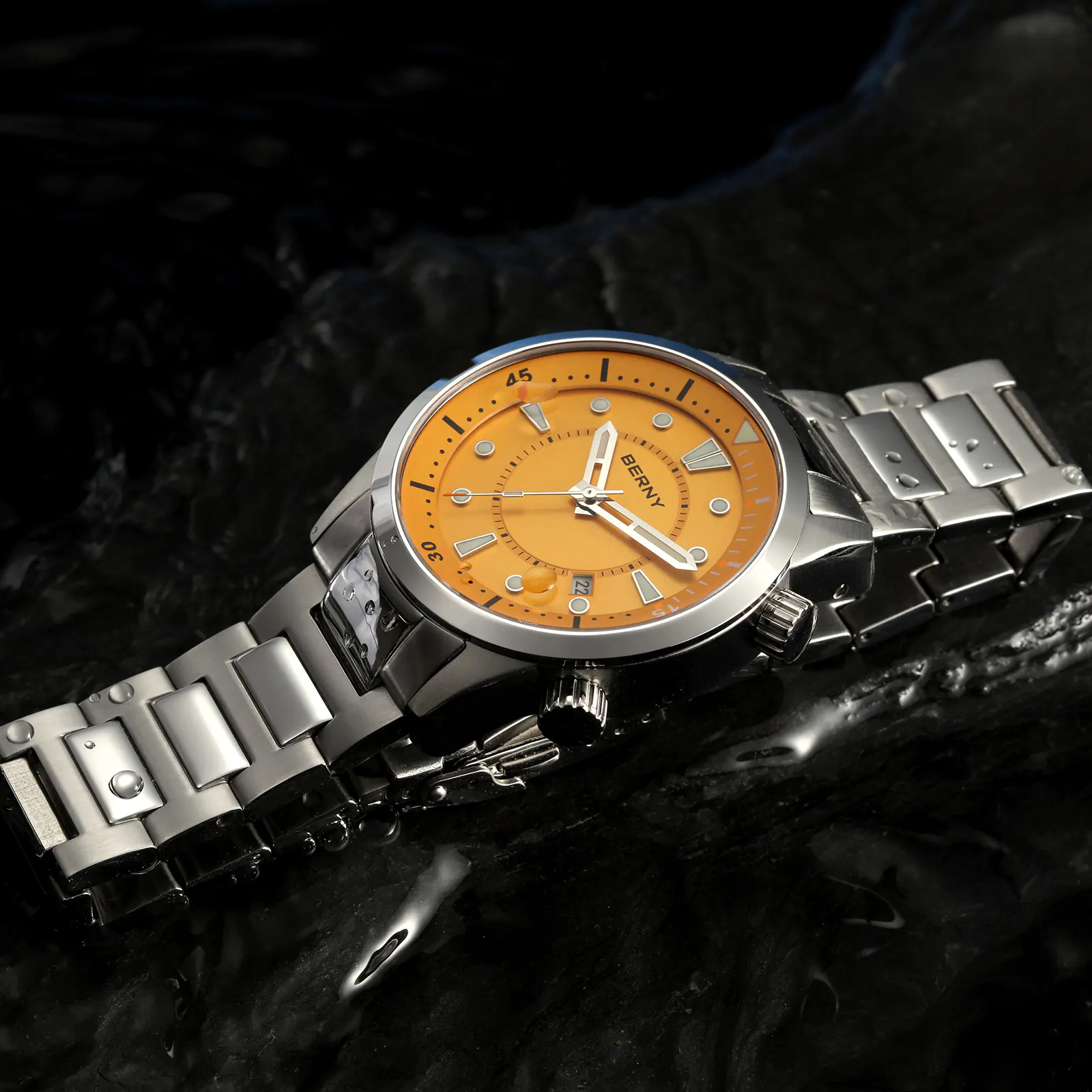 BERNY-Men Automatic Compressor-style Diver Watch V5-AM539MS - Image 12