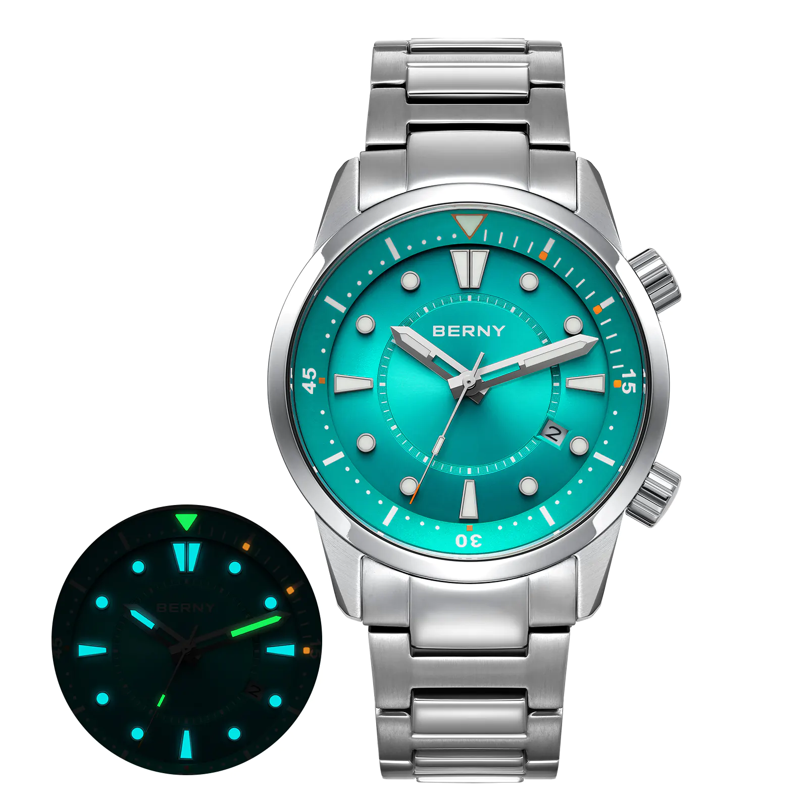 BERNY-Men Automatic Compressor-style Diver Watch V5-AM539MS - Image 13