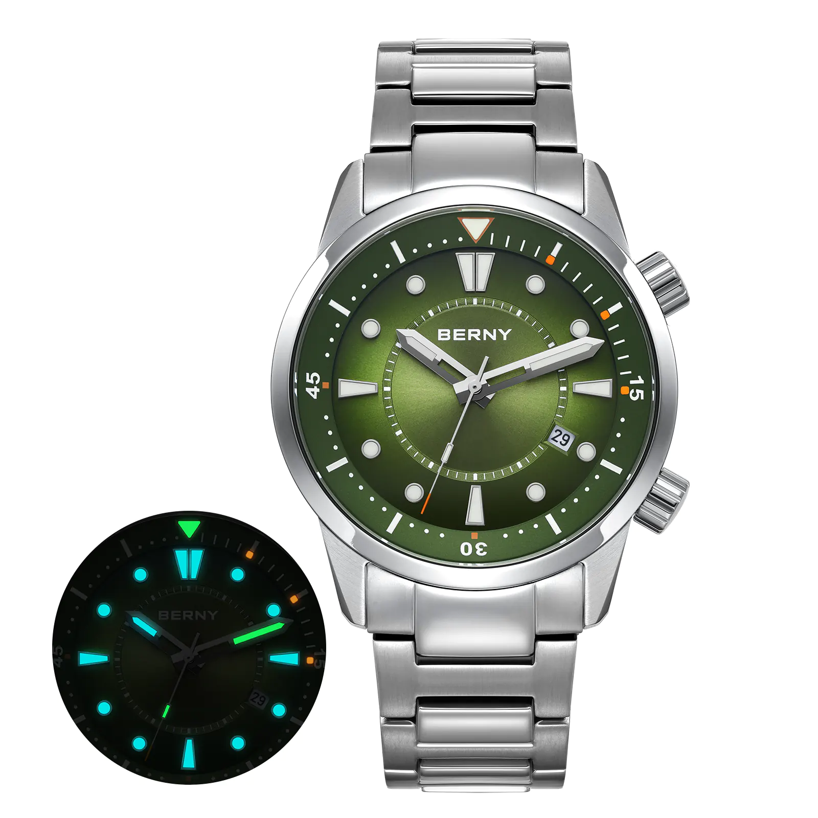 BERNY-Men Automatic Compressor-style Diver Watch V5-AM539MS - Image 17