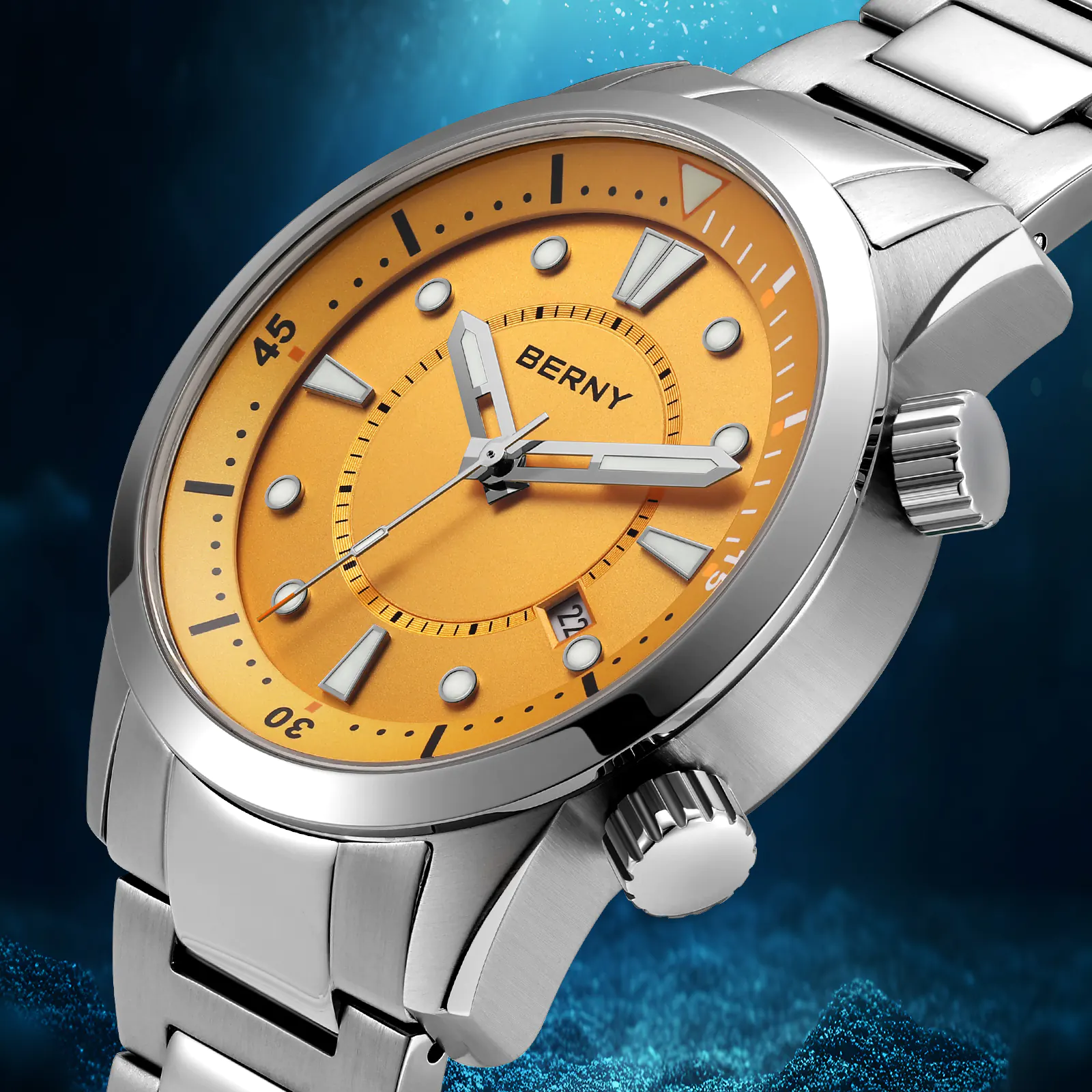 BERNY-Men Automatic Compressor-style Diver Watch V5-AM539MS - Image 6