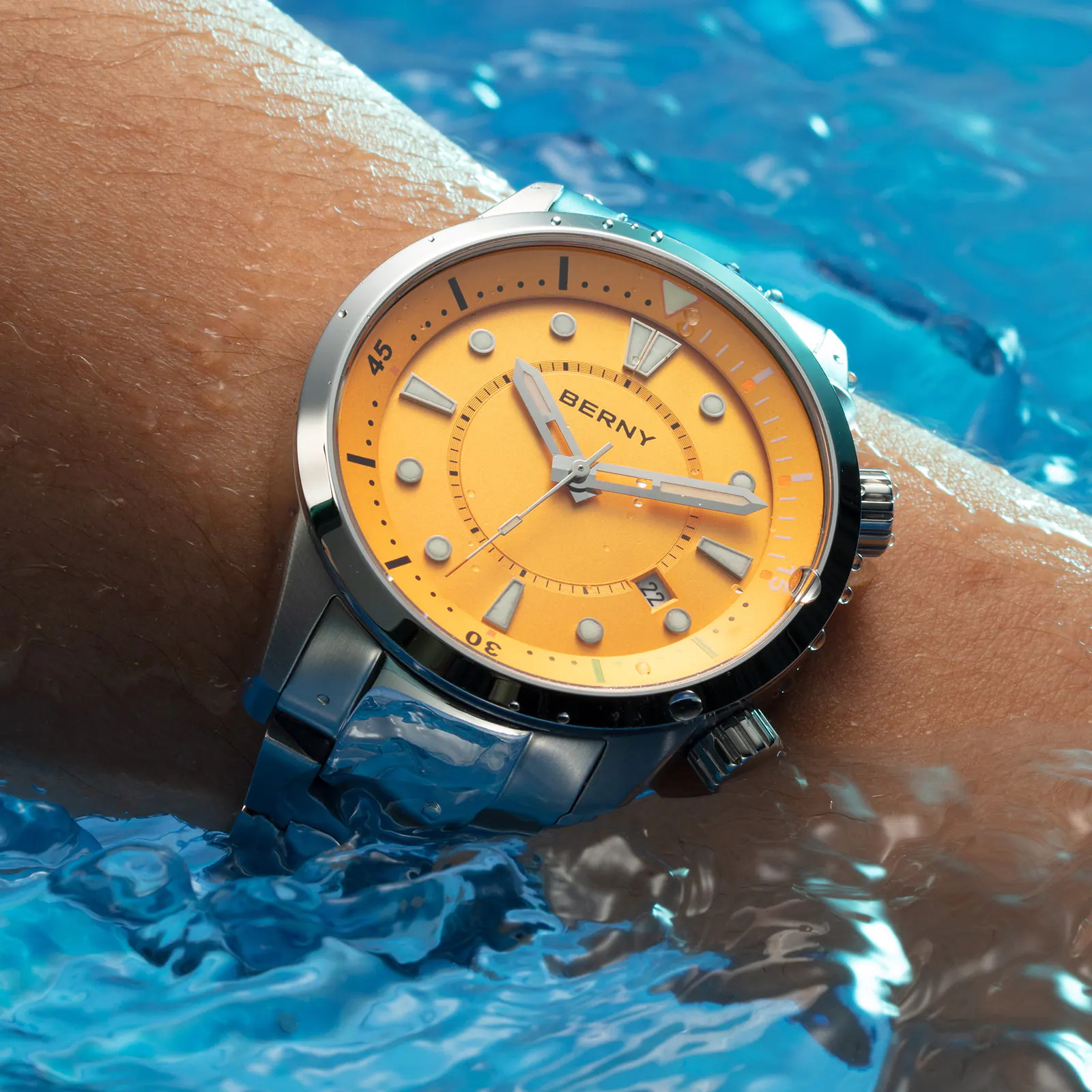 BERNY-Men Automatic Compressor-style Diver Watch V5-AM539MS - Image 8