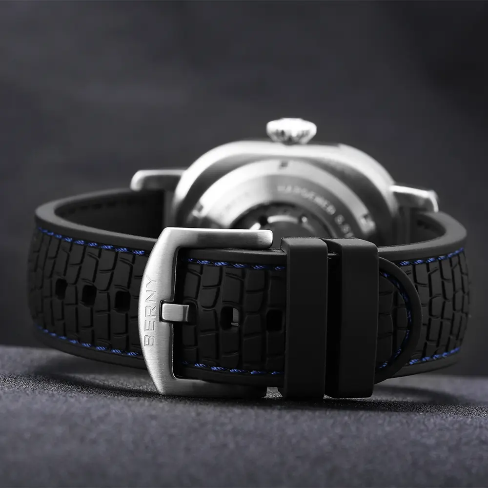 BERNY-Men Automatic Cushion Shaped Diver Watch-AM022M - Image 4