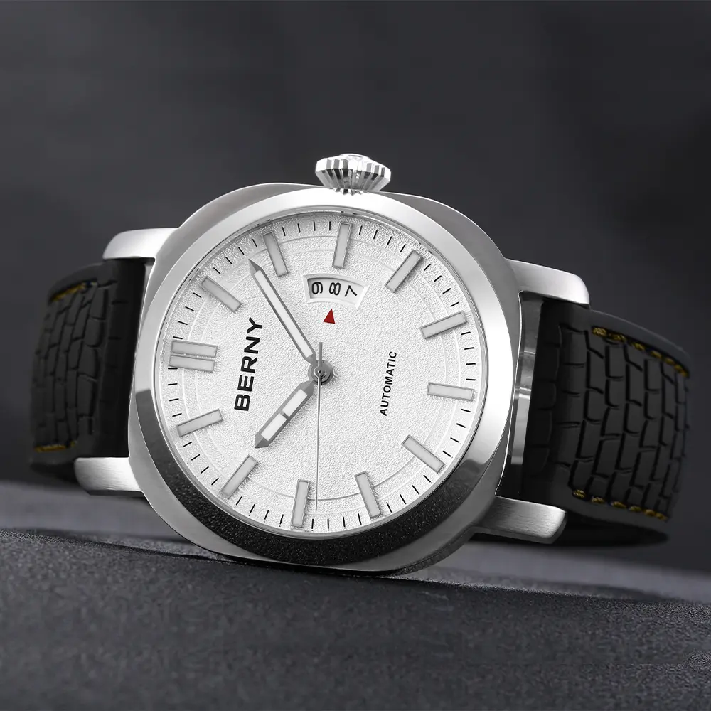 BERNY-Men Automatic Cushion Shaped Diver Watch-AM022M - Image 6