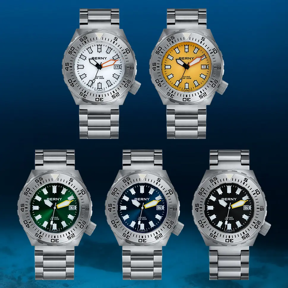 BERNY-Men Automatic Diver Watch-AM09026M - Image 8