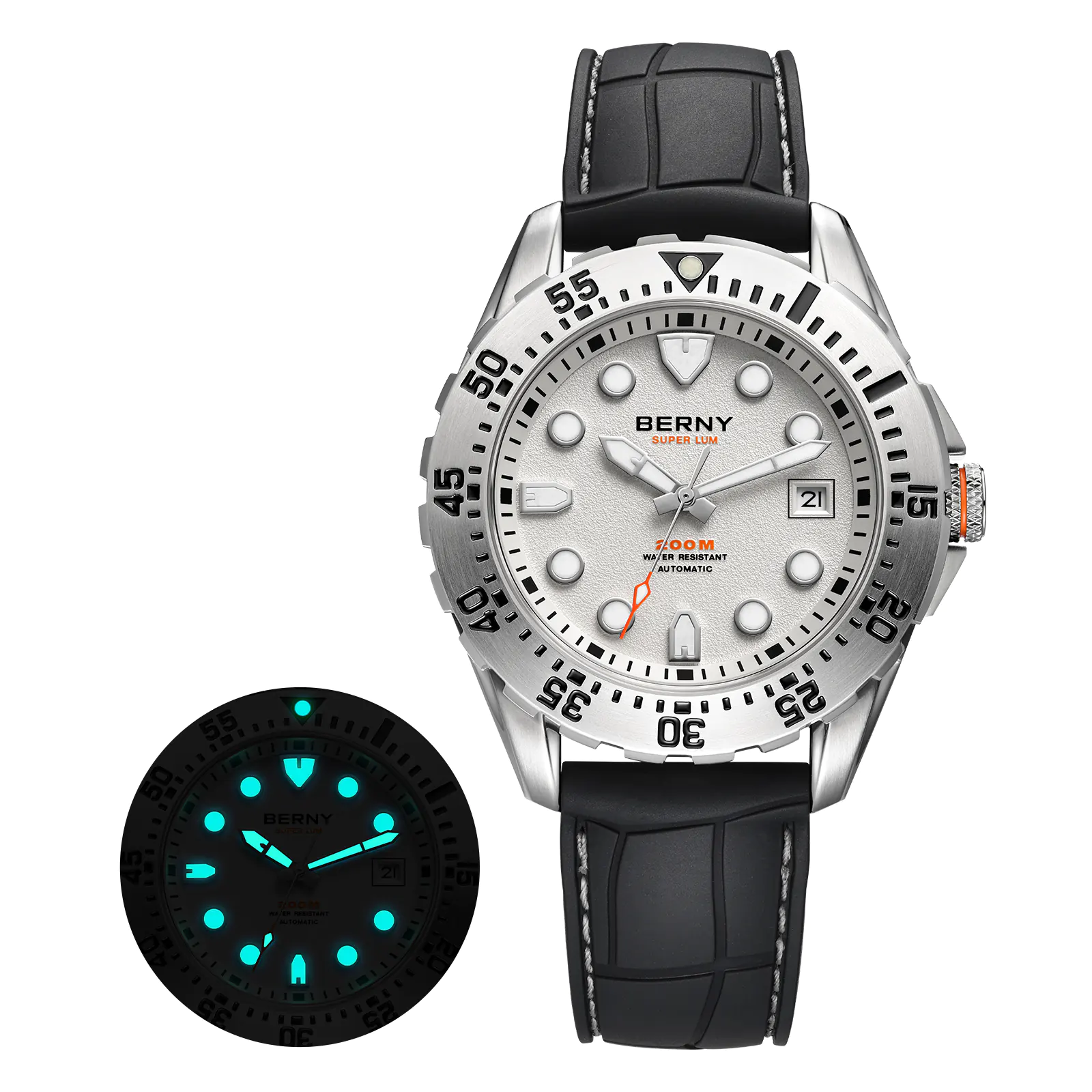 BERNY-Men Automatic Diver Watch-AM151M - Image 5