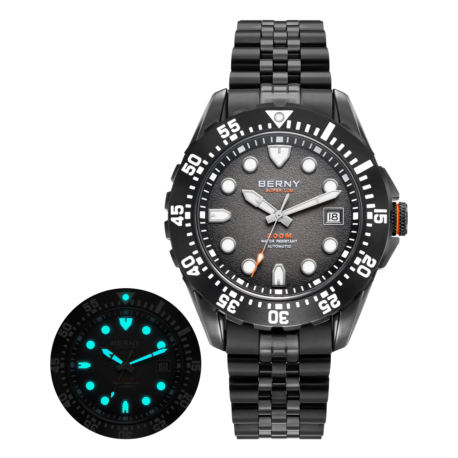BERNY-Men Automatic Diver Watch-AM151MS - Image 10