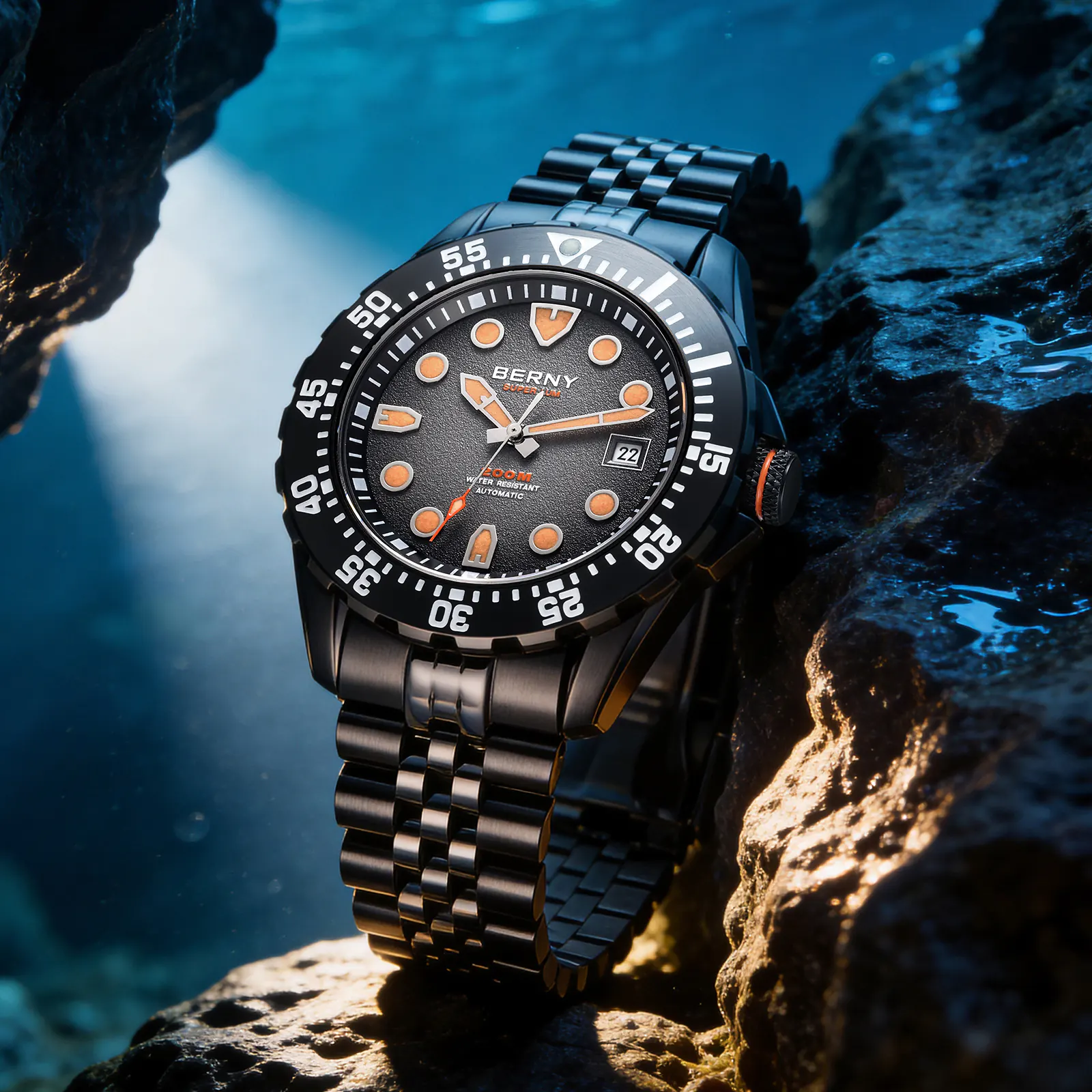 BERNY-Men Automatic Diver Watch-AM151MS - Image 11